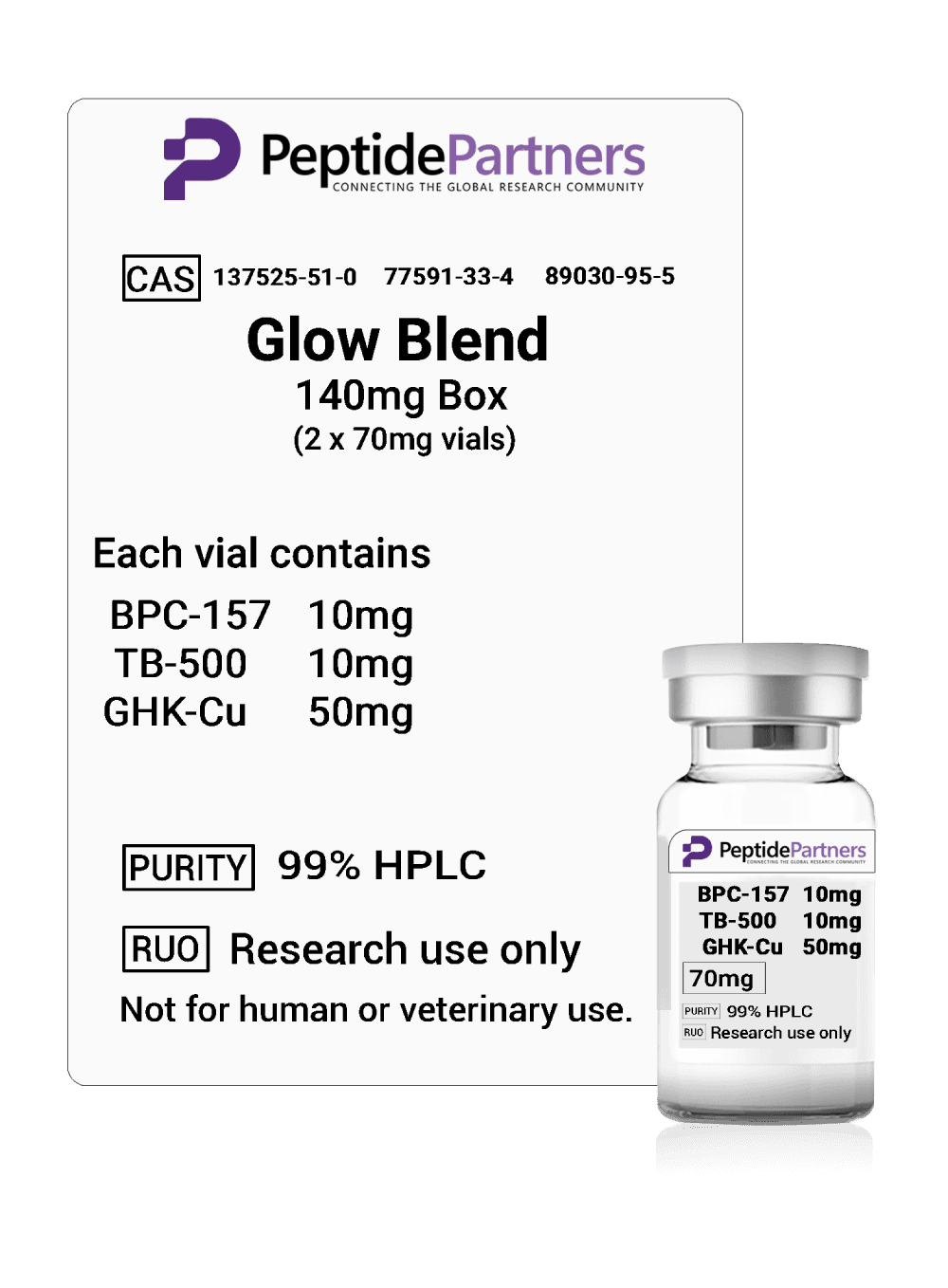 GLOW Stack research vial